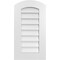 Ekena Millwork Arch Top Surface Mount PVC Gable Vent: Functional, w/ 3-1/2"W x 1"P Standard Frame, 16"W x 30"H GVPAR16X3001SF - alternate 1
